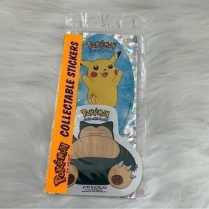 Pokémon Collectible  Stickers NWT